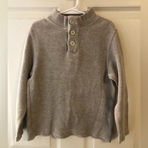 Gap Kids gray/cream colored long sleeve sweater